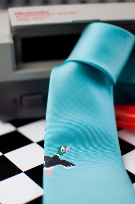 Maya Pixelskaya Duck Hunt Tie