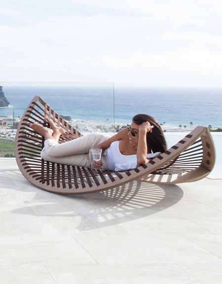 Hammock Rocking Chair by Agota Rimsaite