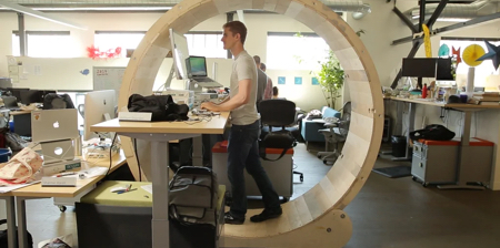 Hamster Wheel Standing Desk