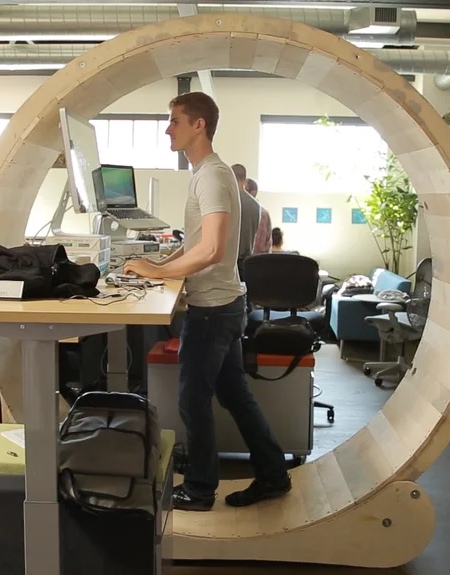 Hamster Wheel Desk