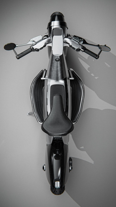 Steel Origami Electric Motorcycle