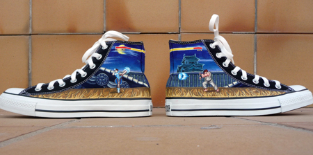 Street Fighter Converse Shoes