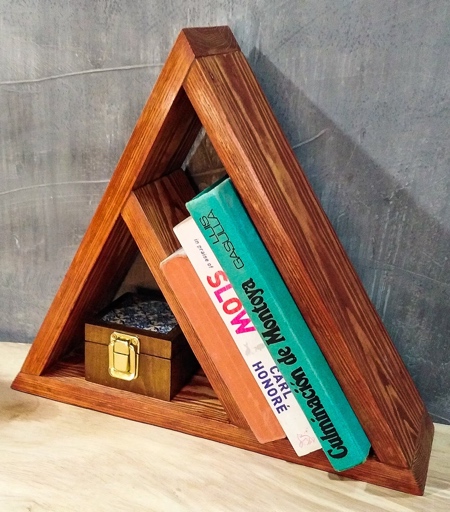 Triangle Shaped Bookcase