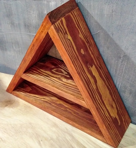 Triangle Shaped Bookshelf