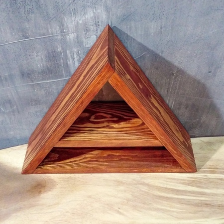 Triangle Shelf by WoodenHeart Artstudio