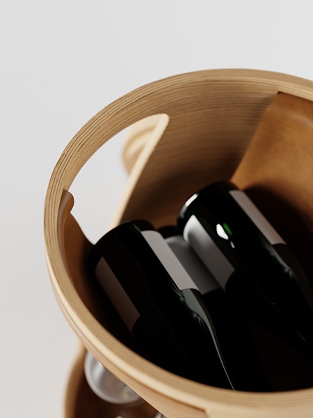 Wine Storage Side Table by Ricardo Sá