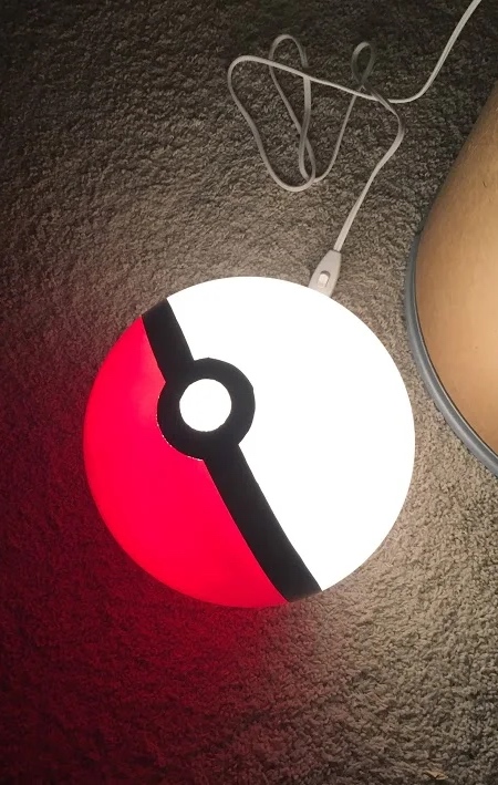 Pokemon Pokeball Lamp