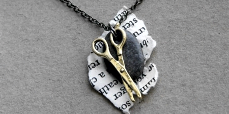 Rock Paper Scissors Necklace
