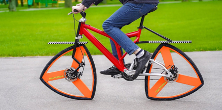 Bicycle with Triangle Wheels