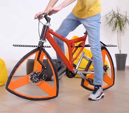 Triangle Wheels Bicycle