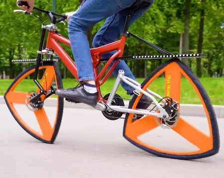 Triangle Wheel Bicycle