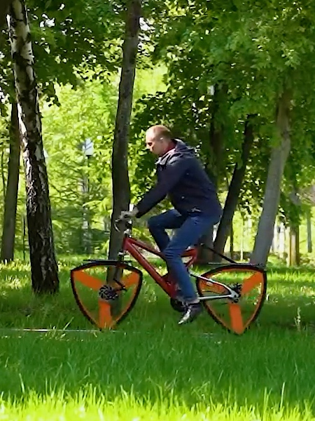 Triangle Wheels Bike