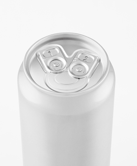 Two Pull Tabs Beer Can by Nendo