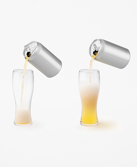 Foam Beer Can by Nendo