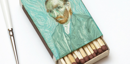 Matchbox Paintings by Van Gogh