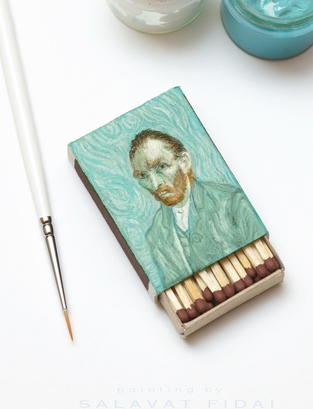 Matchbox Art by Van Gogh