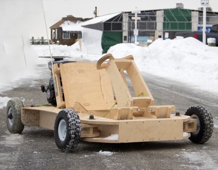 Go-Kart Made of Wood