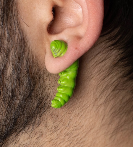 Caterpillar Earring