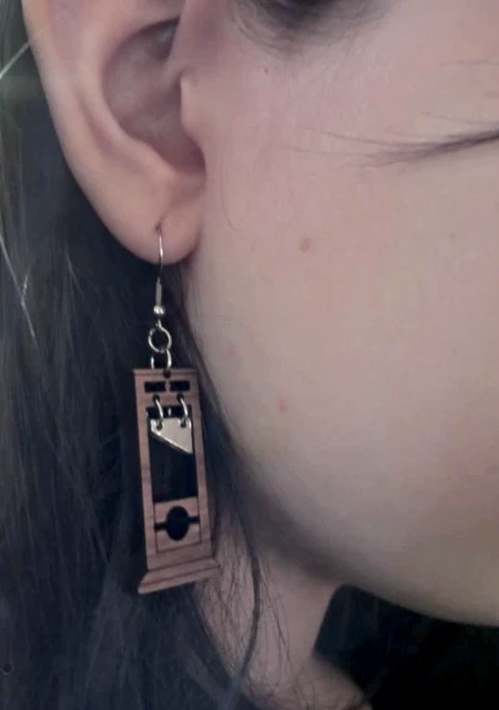 Miniature Guillotine Earrings