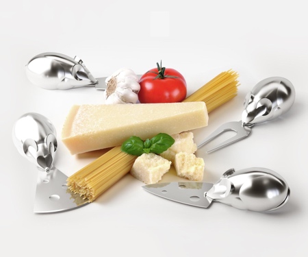 Mouse Shaped Cheese Knives