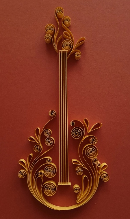 Guitar Paper Art