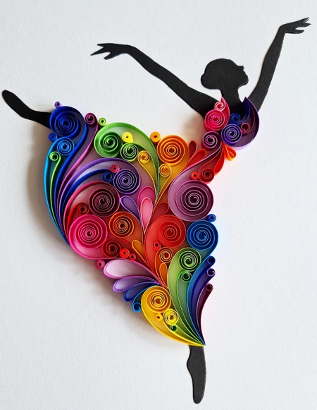 Ballerina Paper Art