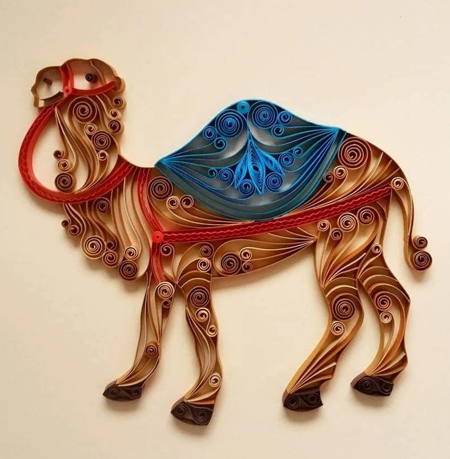 Camel Paper Art