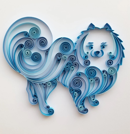 Dog Paper Art