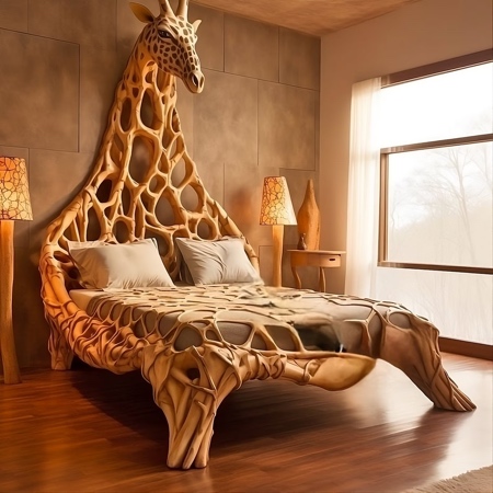 Giraffe Shaped Bed