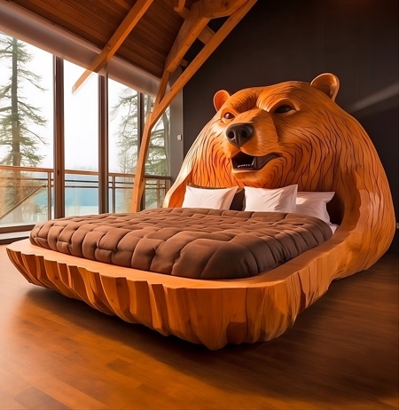 Bear Shaped Bed