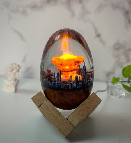 Epoxy Resin Atomic Bomb Explosion Diorama