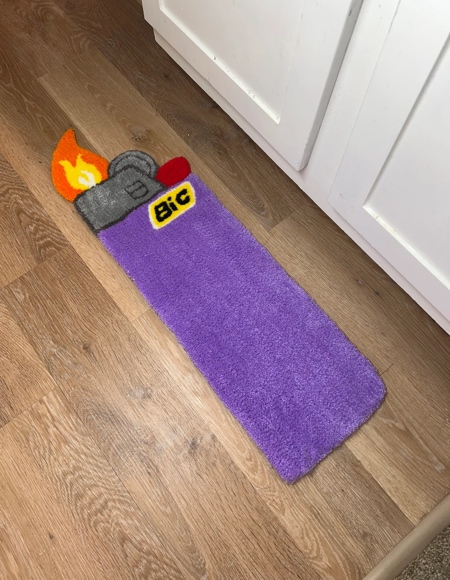 BIC Lighter Shaped Rug