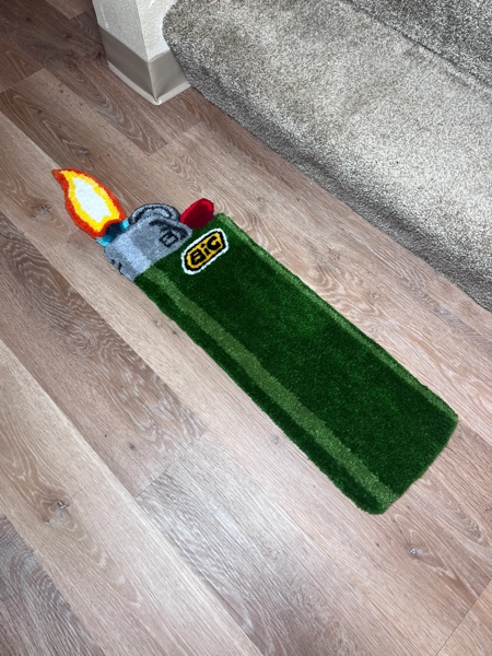 BIC Lighter Inspired Rug