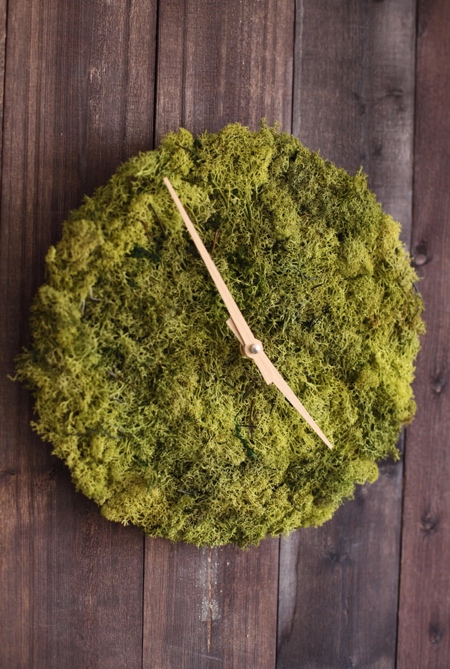 Real Moss Clock