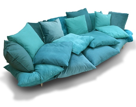 Couch Made of Pillows