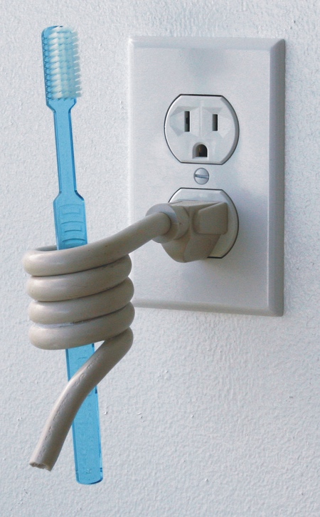 Power Cord Toothbrush Holder