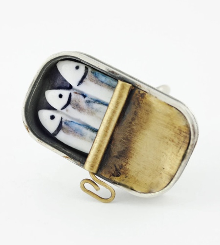 Miniature Sardine Can Ring
