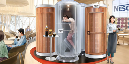 Nescafe Sleep Cafe in Japan