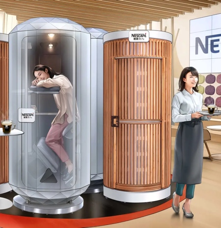 Nescafe Sleeping Pods Cafe