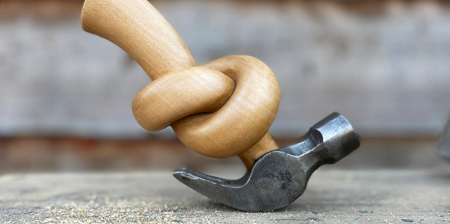 Twisted Hammer by Alex Chinneck