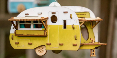 Vintage Camper Bird House