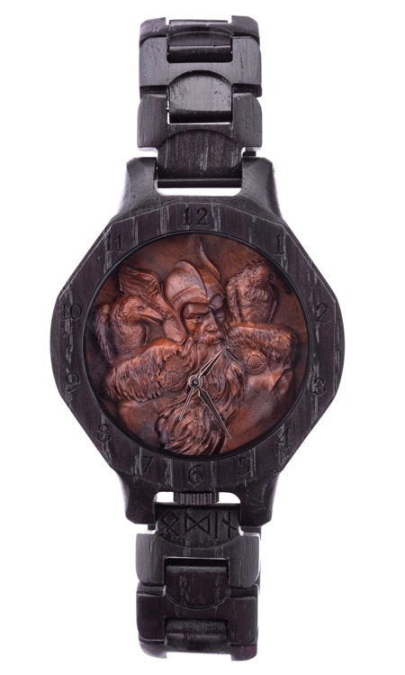Watch Carved out of Wood