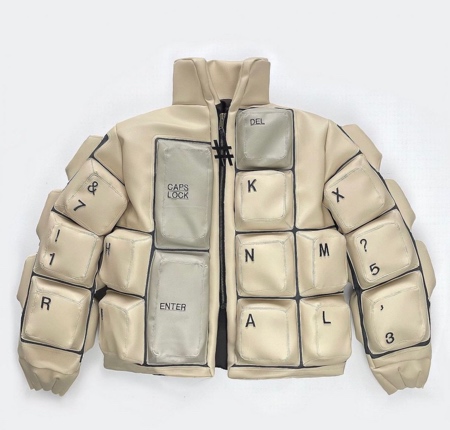 Computer Keyboard Puffer Jacket