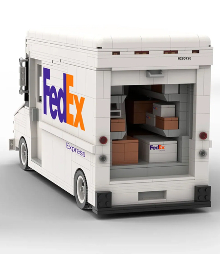 LEGO FedEx 50th Anniversary Truck