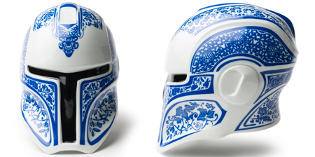 Porcelain Mandalorian Helmet