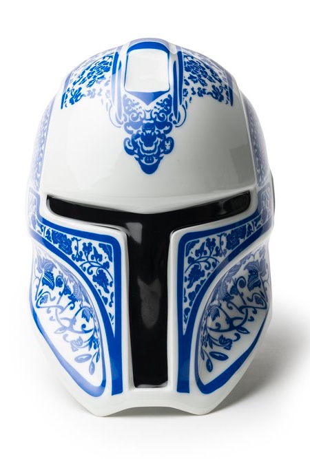 Porcelain Iron Man Mandalorian Helmet