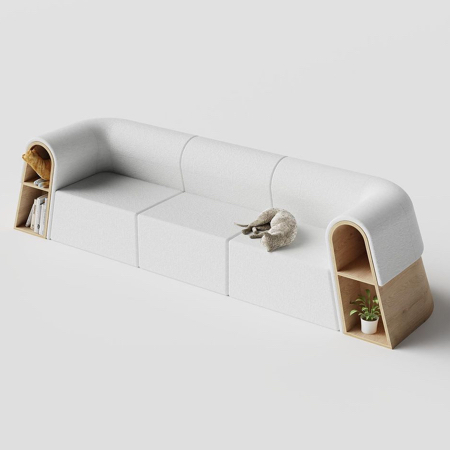 Snowhouse Sofa by SUNRIU Design