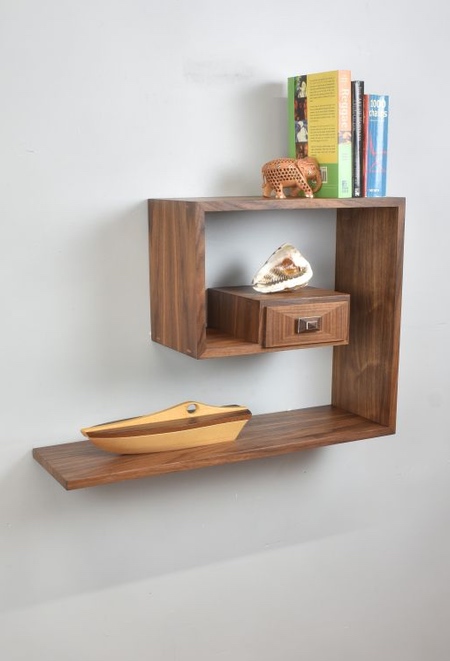 Wrap Around Wall Shelf