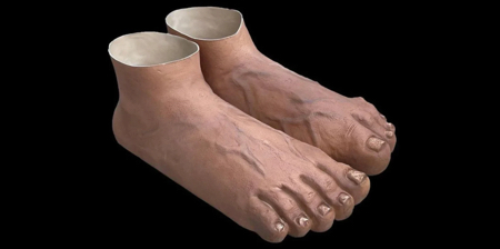 Human Feet Caveman Slippers