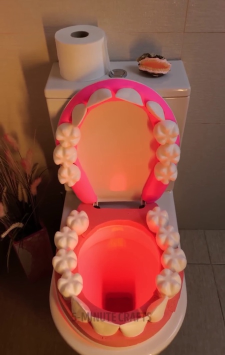 Open Mouth Toilet Seat